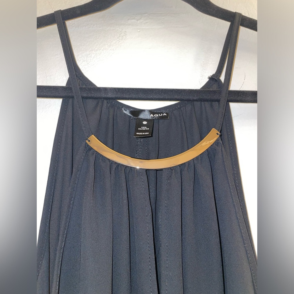 Aqua Cami Top Gold Hardware Size M - Picture 6 of 7